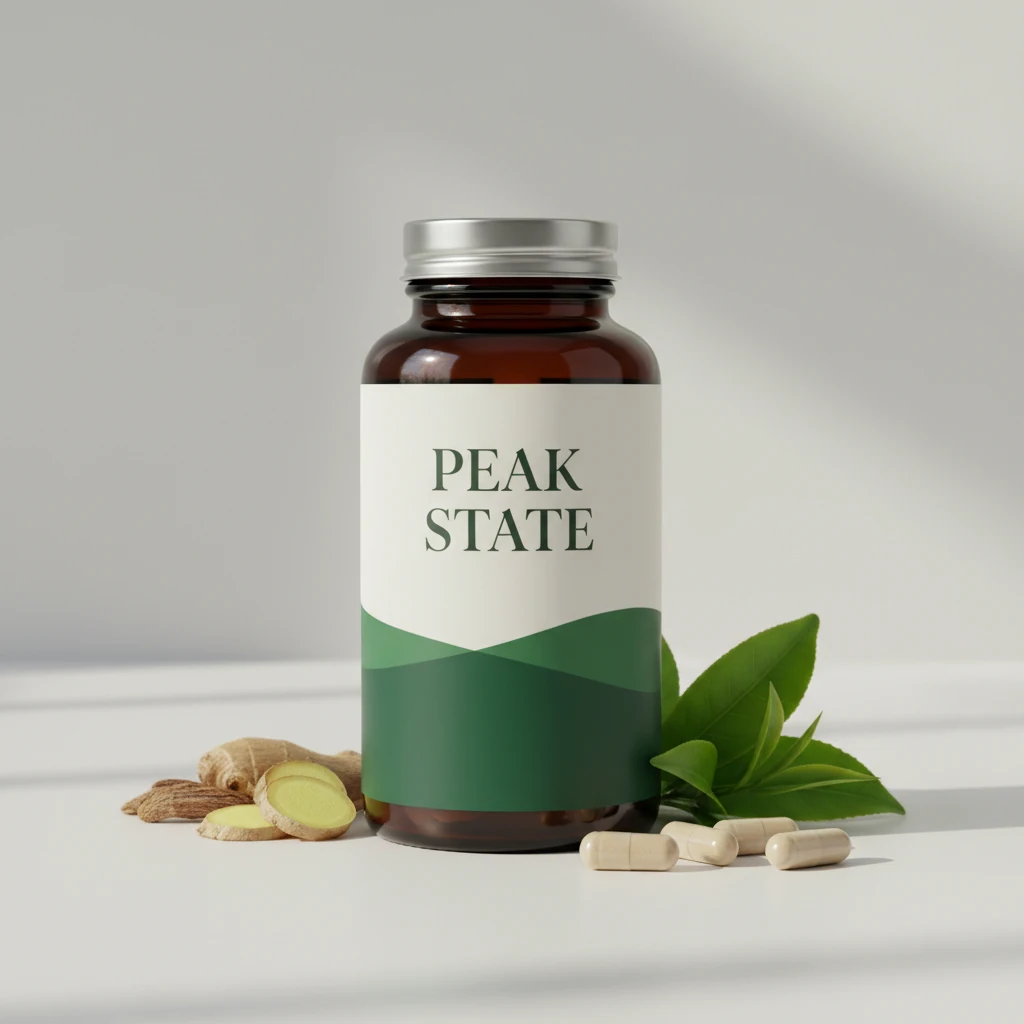 Peak State men's vitality supplement bottle - zinc and saw palmetto capsules NZ